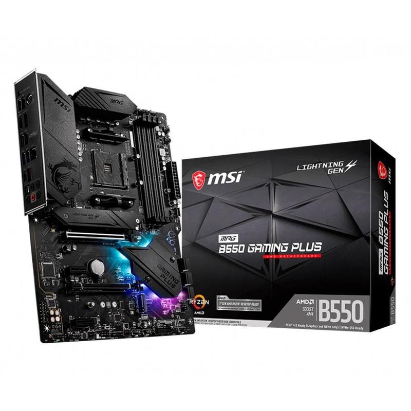 MSI B550 GAMING PLUS Ryzen5 5600x セット Placa-Mãe MSI MPG B550 Gaming Plus, AMD AM4, ATX, DDR4, Preto